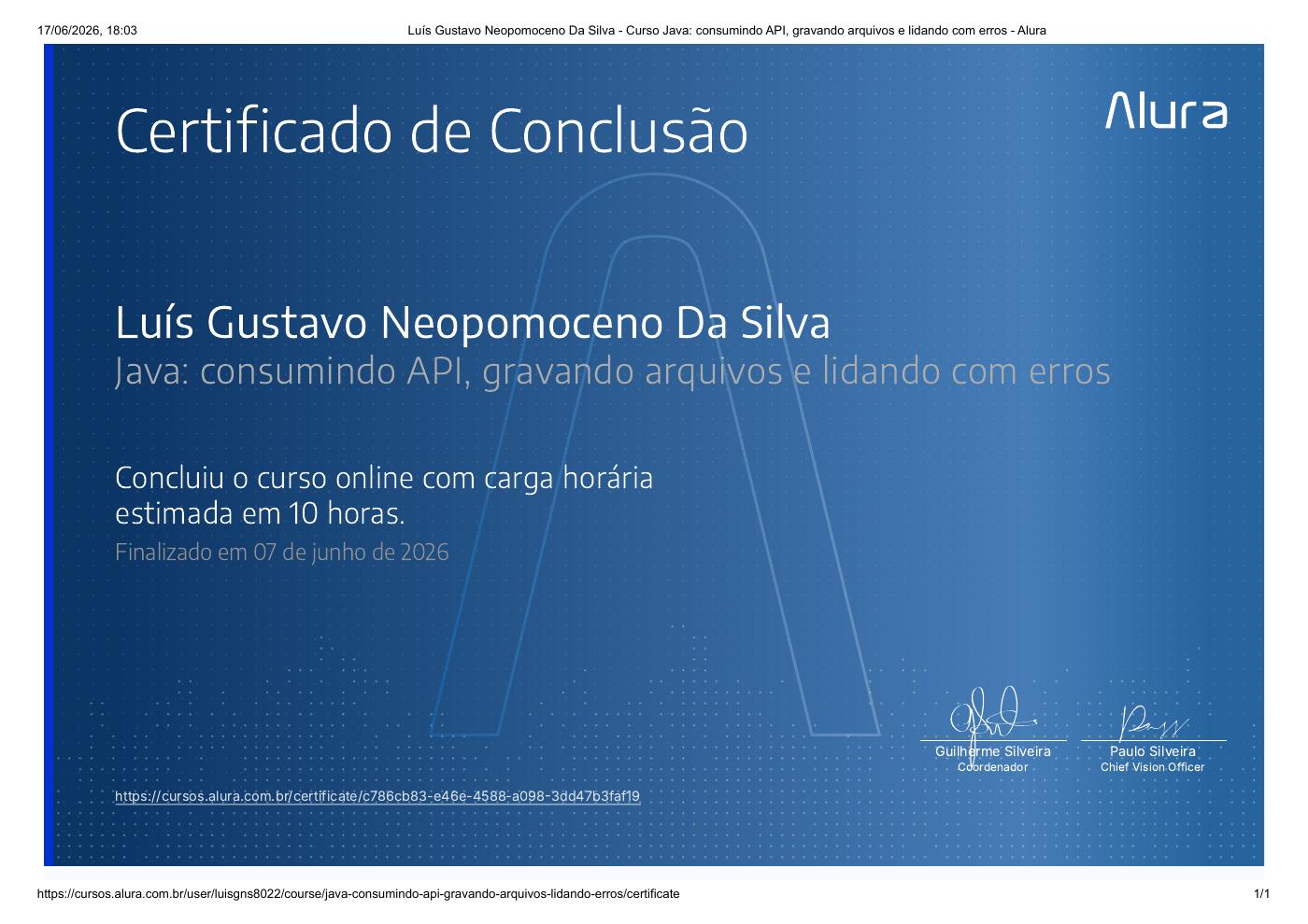 Prévia do certificado de Java: consumindo API, gravando arquivos e lidando com erros